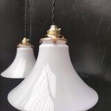 Opaline pendant lights