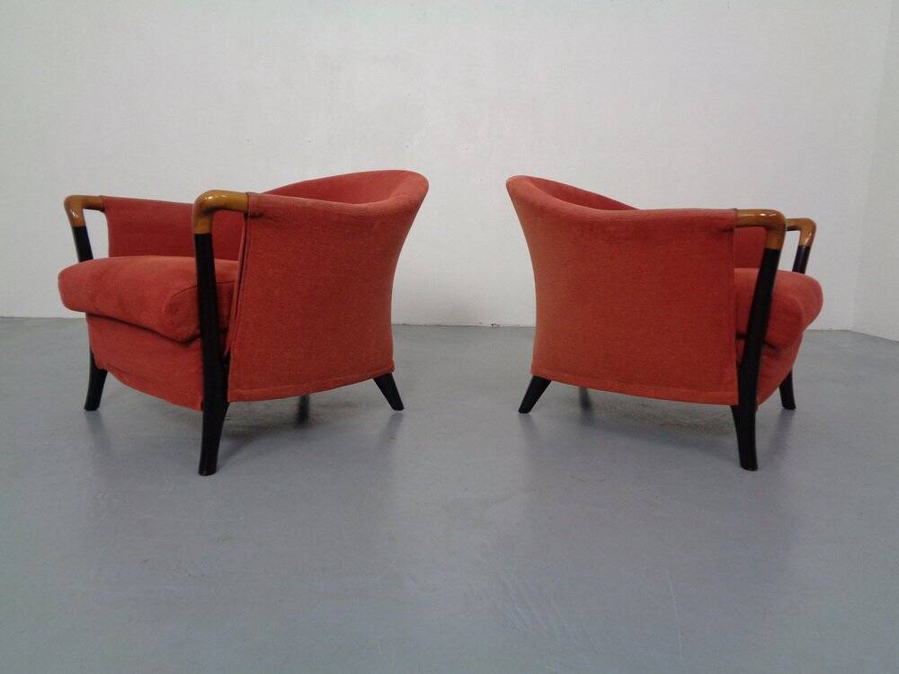 Set of Progetti Lounge Chairs by Umberto Asnago for Giorgetti, 1980s, Set of 2