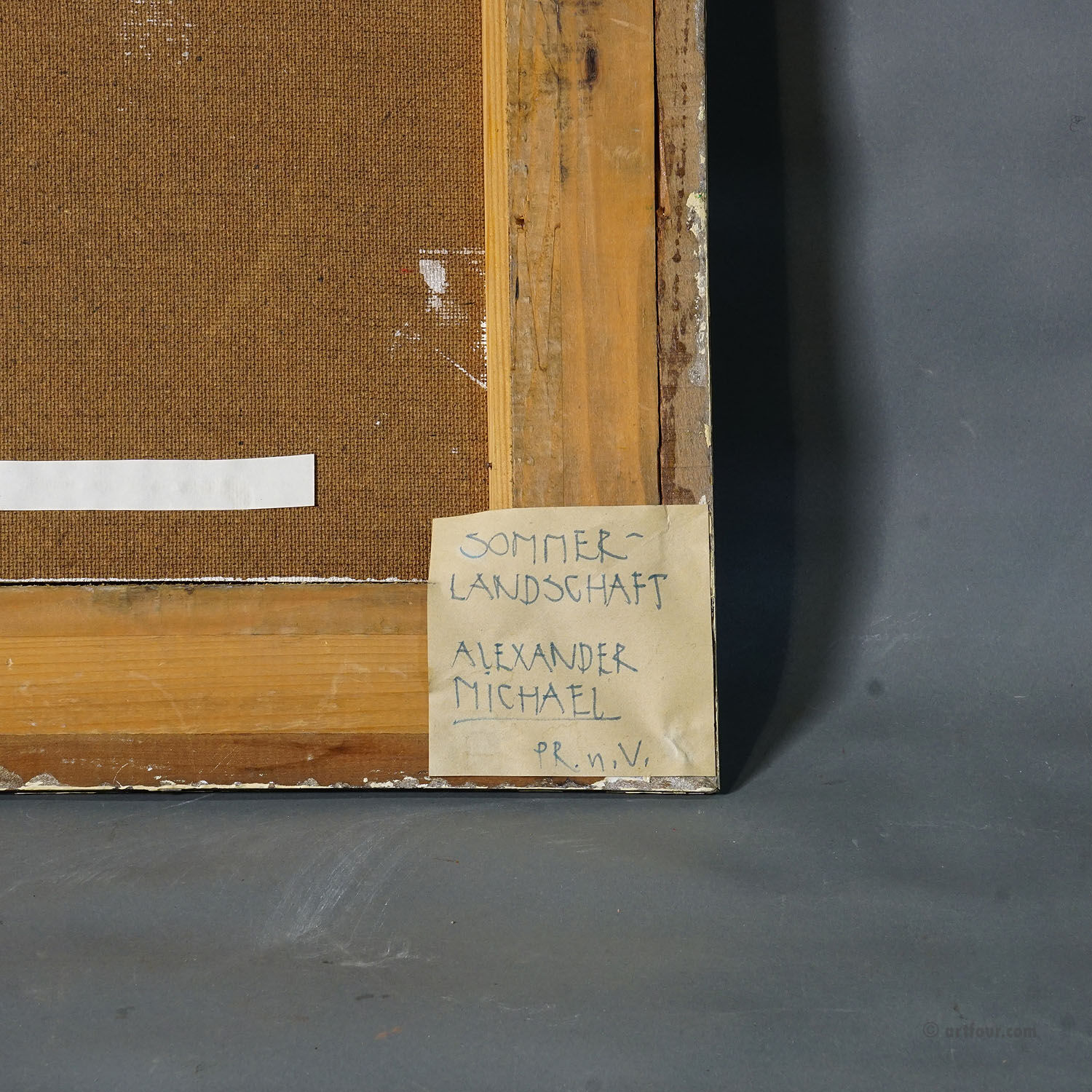 Oil painting by Alexander Michael – Summer Landscape, 1978