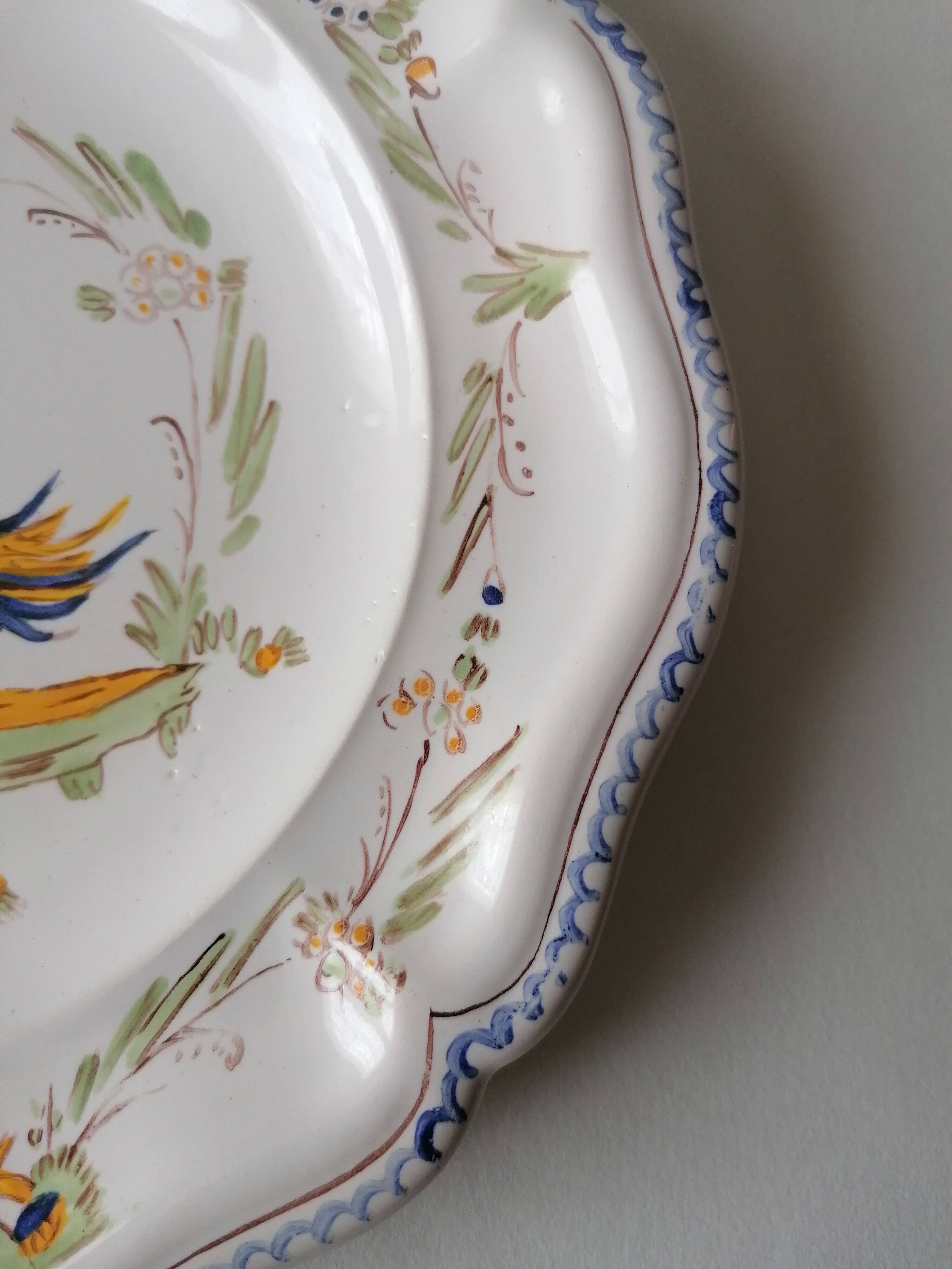 Moustiers faience plate