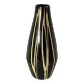 VEB Georgenthal Geokeramik Striped Vase Model 136, East-German (GDR)