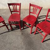 Set of 4 painted luterma bistro chairs