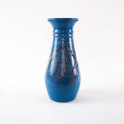 Blue ceramic vase, Danish design, 1970s, made in Denmark