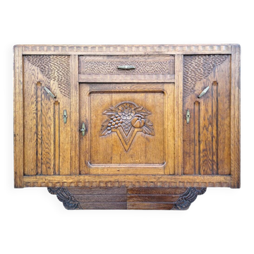 Buffet Art déco en bois et marbre