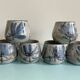 Service of 6 cups and saucers Gustave Reynaud – The Mulberry – Vallauri