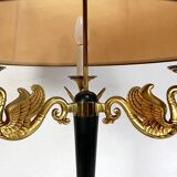 Lampe en laiton doré, style empire - début XXe