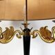 Golden brass lamp, empire style - early twentieth century