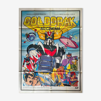 Affiche originale de 1979 Goldorak au cinéma 120x160 cm manga