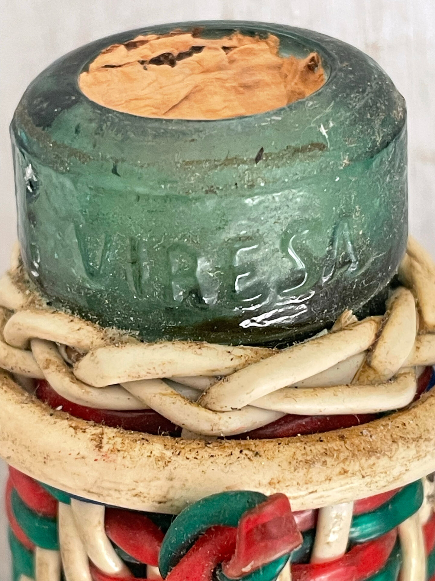 Vintage Viresa scoubidou bottle