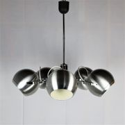 2 Vintage metal ball ceiling lamps 1960