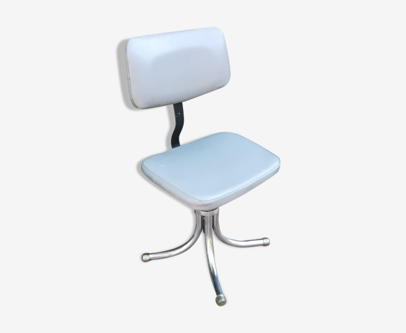 Chaise d'atelier en skaï design
