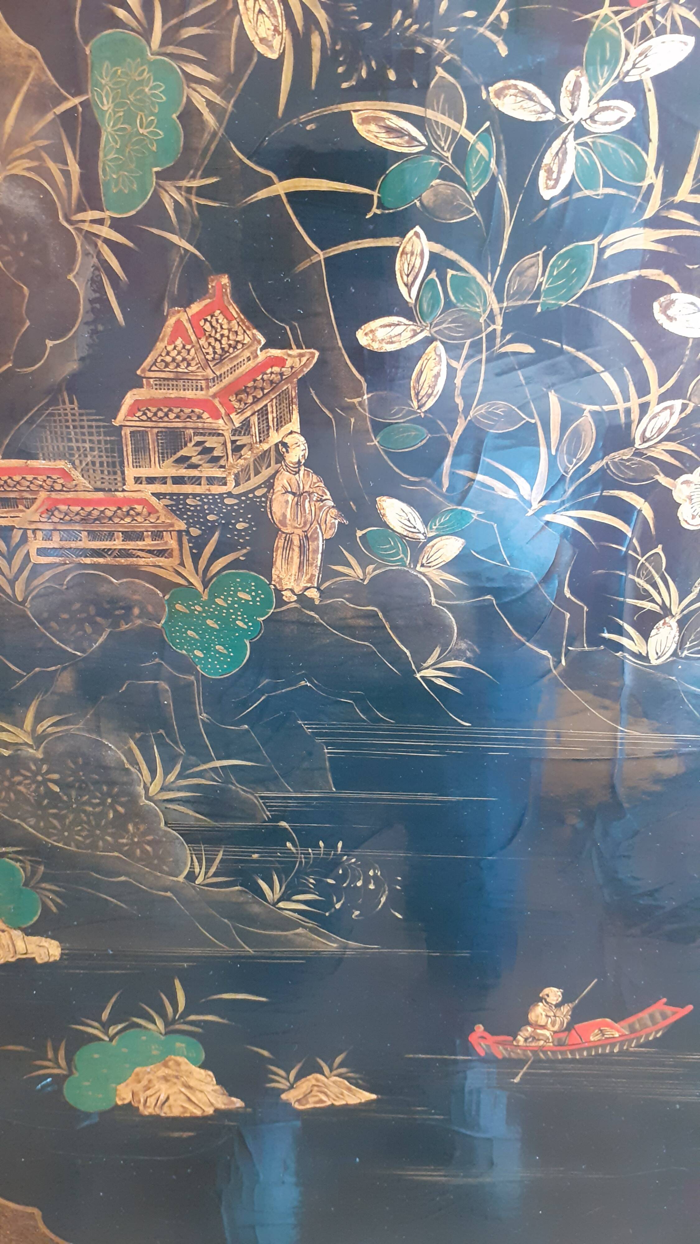 Meuble style chinois laqué