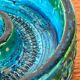 Mid-Century Modern Rimini Blu Pottery Candleholder by Aldo Londi for Bitossi, Italy, 1960s