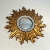 Golden resin sun mirror