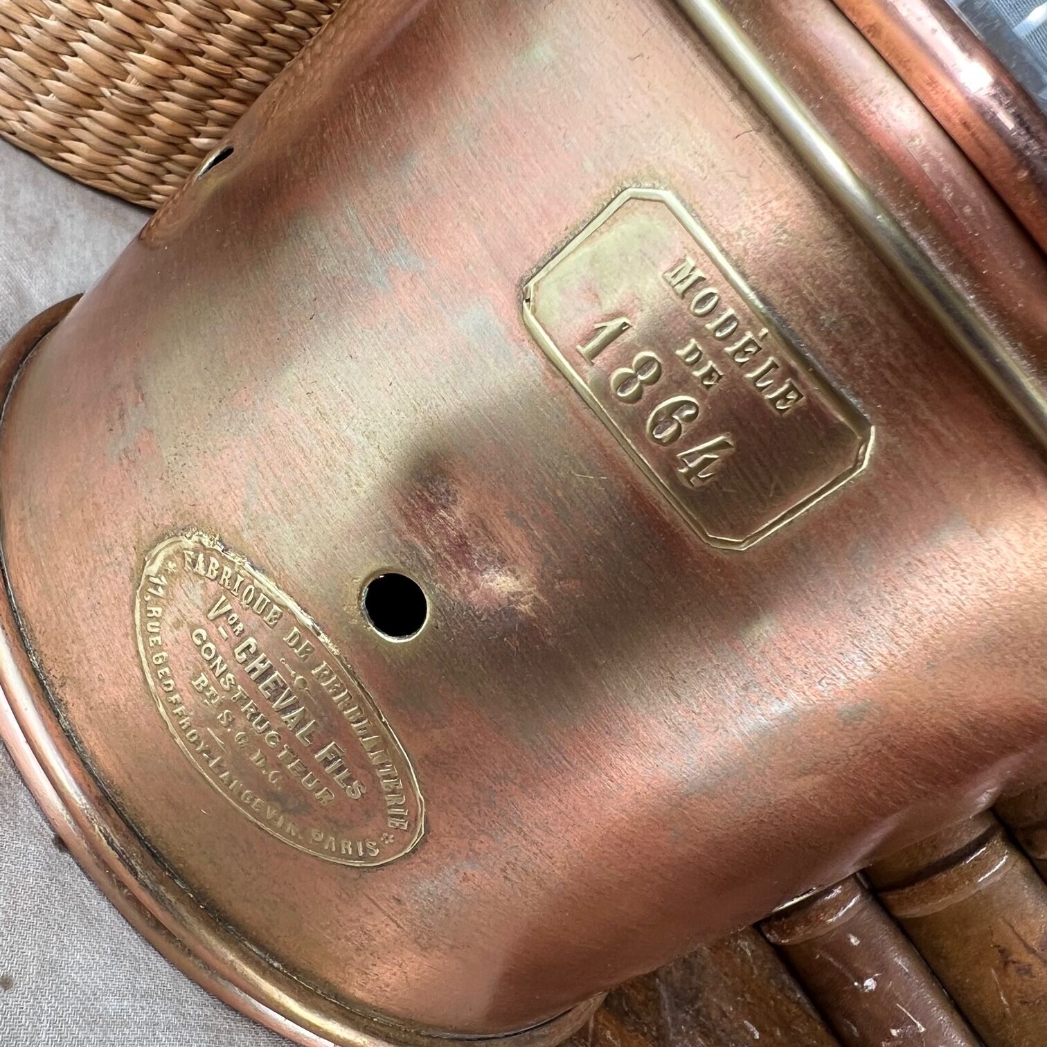 Old storm lamp from 1864