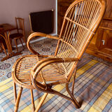 Rattan armchair