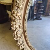 Miroir medaillon dore ovale n° 54