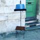 Reading light with scoubidou magazine holder
