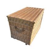 Large rattan wicker trunk 70cm x 43cm