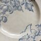 Round ironstone dish decorated with vines and grapes, late 19th-early 20th century