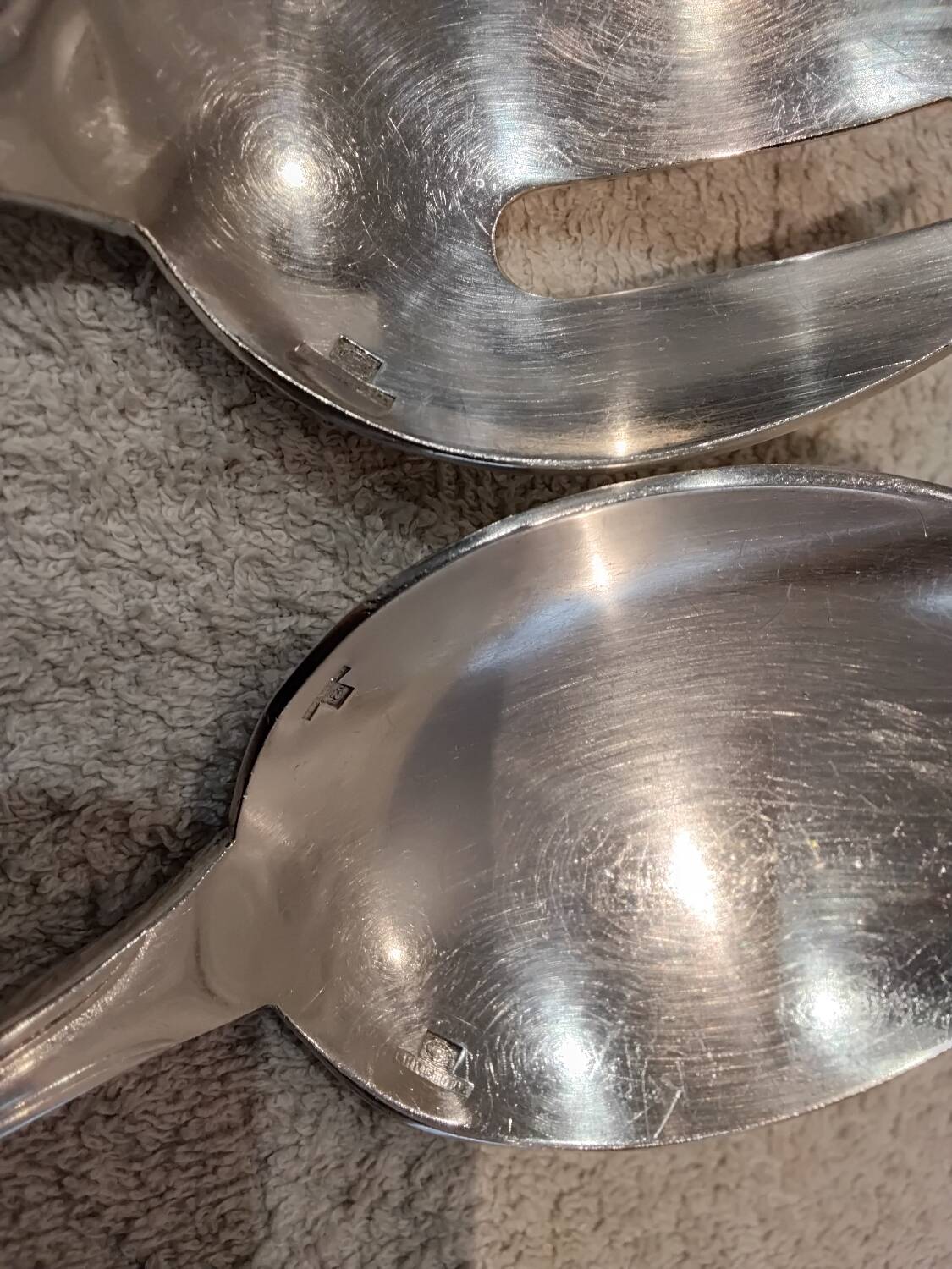 2-piece silver-plated salad serving set by Christofle Albi