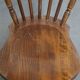 Set of 8 antique wooden spindle chairs