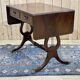 English mahogany drop-leaf desk from the 1950s