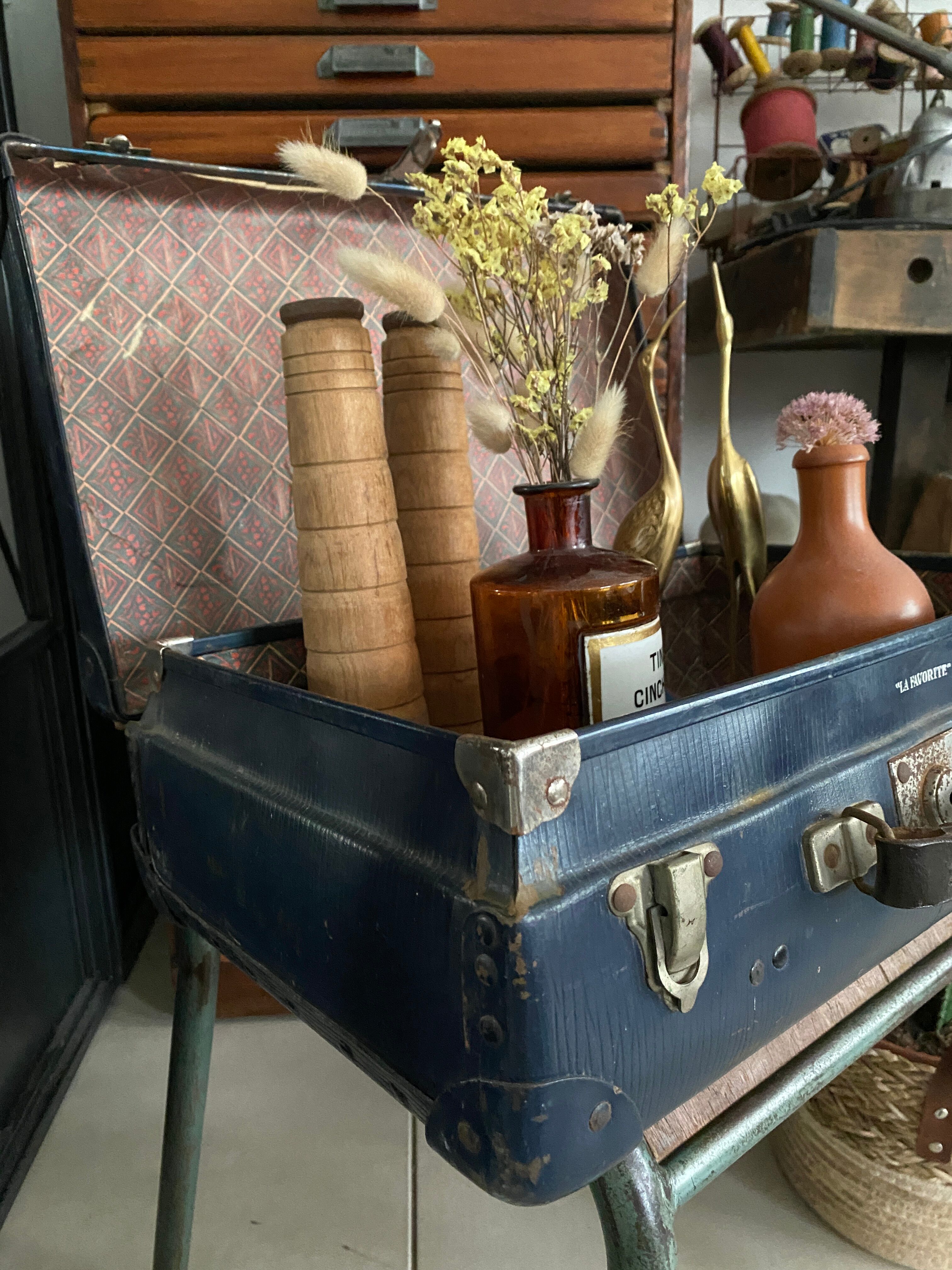 Old vintage suitcase