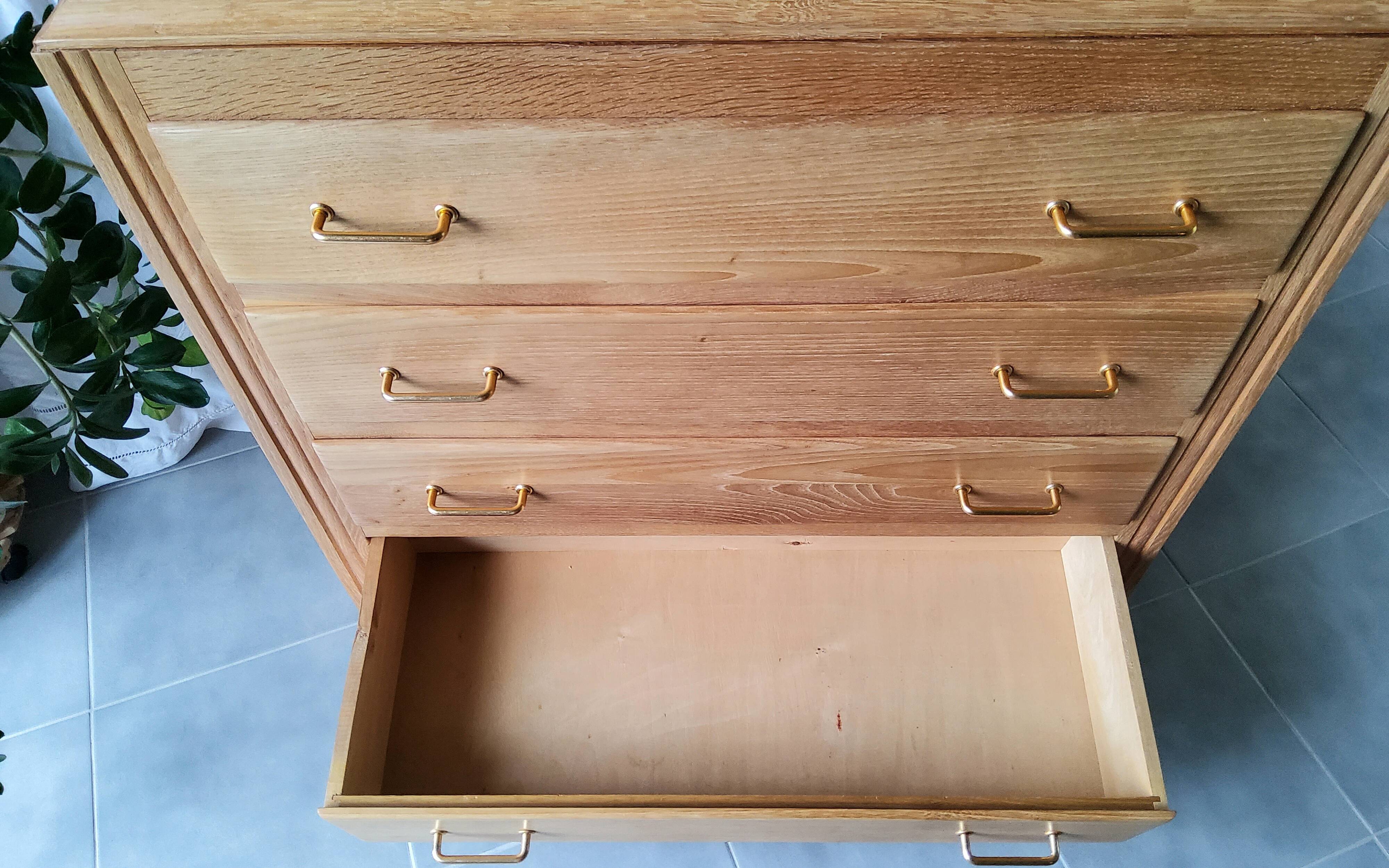 Commode vintage pieds compas