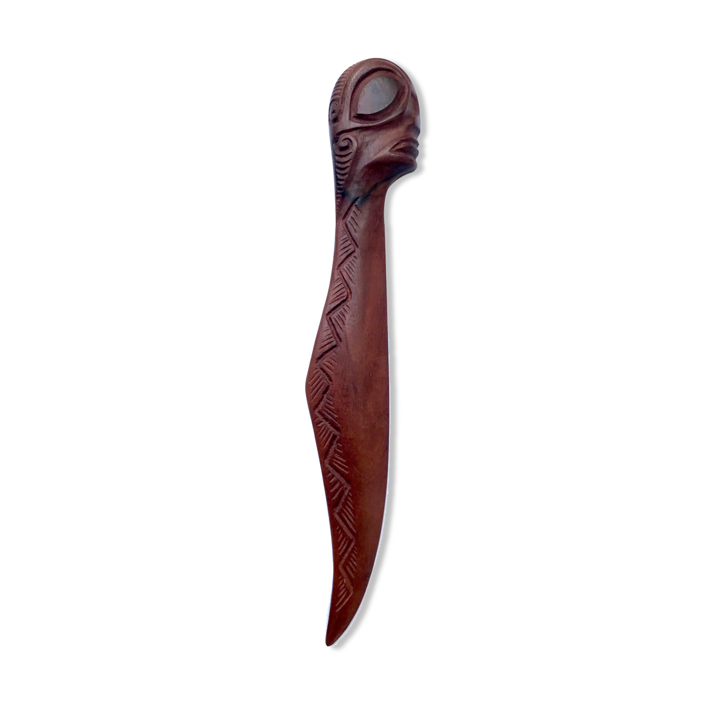 Coupe-papier Tiki en bois
