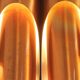 Large tubular copper wall light from the 1960s, Spain.