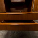Scandinavian teak cabinet 1960 with mounting plan