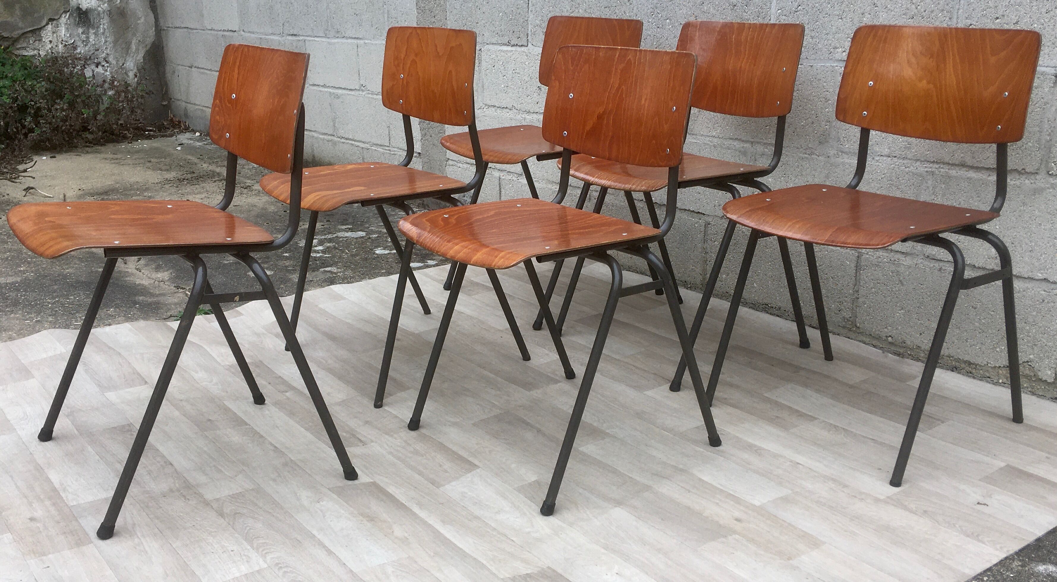 Set of 6 vintage Marko chairs