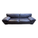 Roche Bobois brown leather sofa