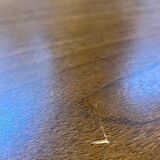 Coffee table in wood and chrome metal from the 70s