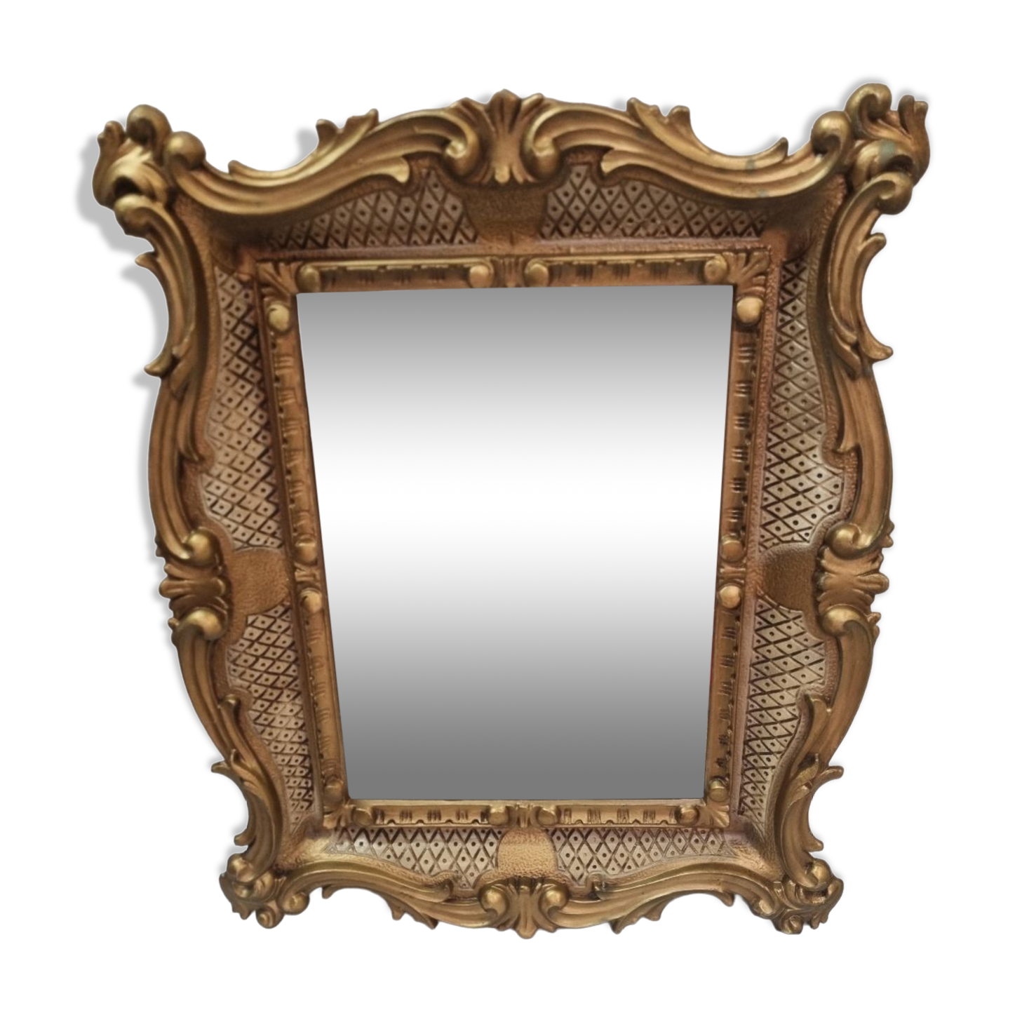 Gilded baroque mirror 60x50cm