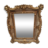 Gilded baroque mirror 60x50cm
