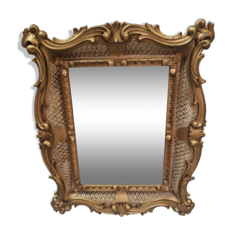Miroir baroque doré 60x50cm