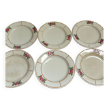 Set of 6 iron earth plates