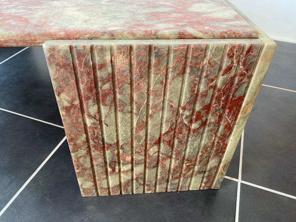 Marble table Roche Bobois, vintage 70s
