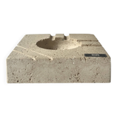 Cendrier italien en travertin sculpté Fratelli Manelli, design 1970