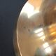 Vintage Limburg table lamp in bubbled glass and brass base