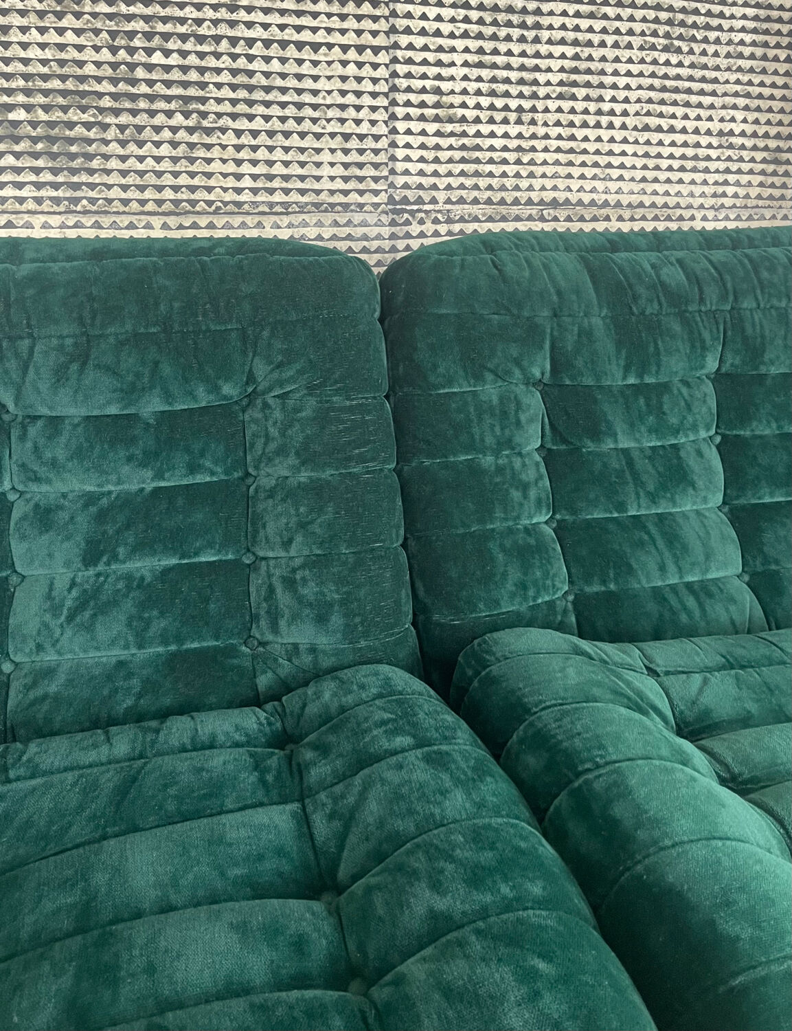 Velvet sofa 1970