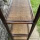 Bamboo and woven fibre shelving unit 1970