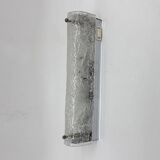 Applique murale en verre glacé vintage, années 1970