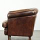 Fauteuil club en cuir de mouton vintage