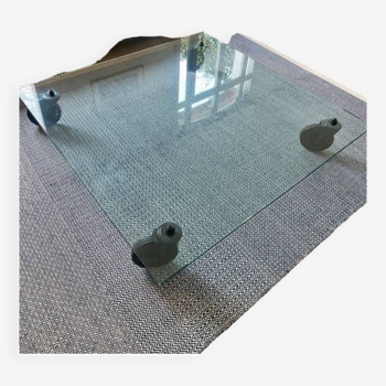 Glass coffee table Gae Aulenti Fontana Arte 150x150