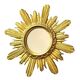 Wenz golden wood sun mirror, Germany, 1960s