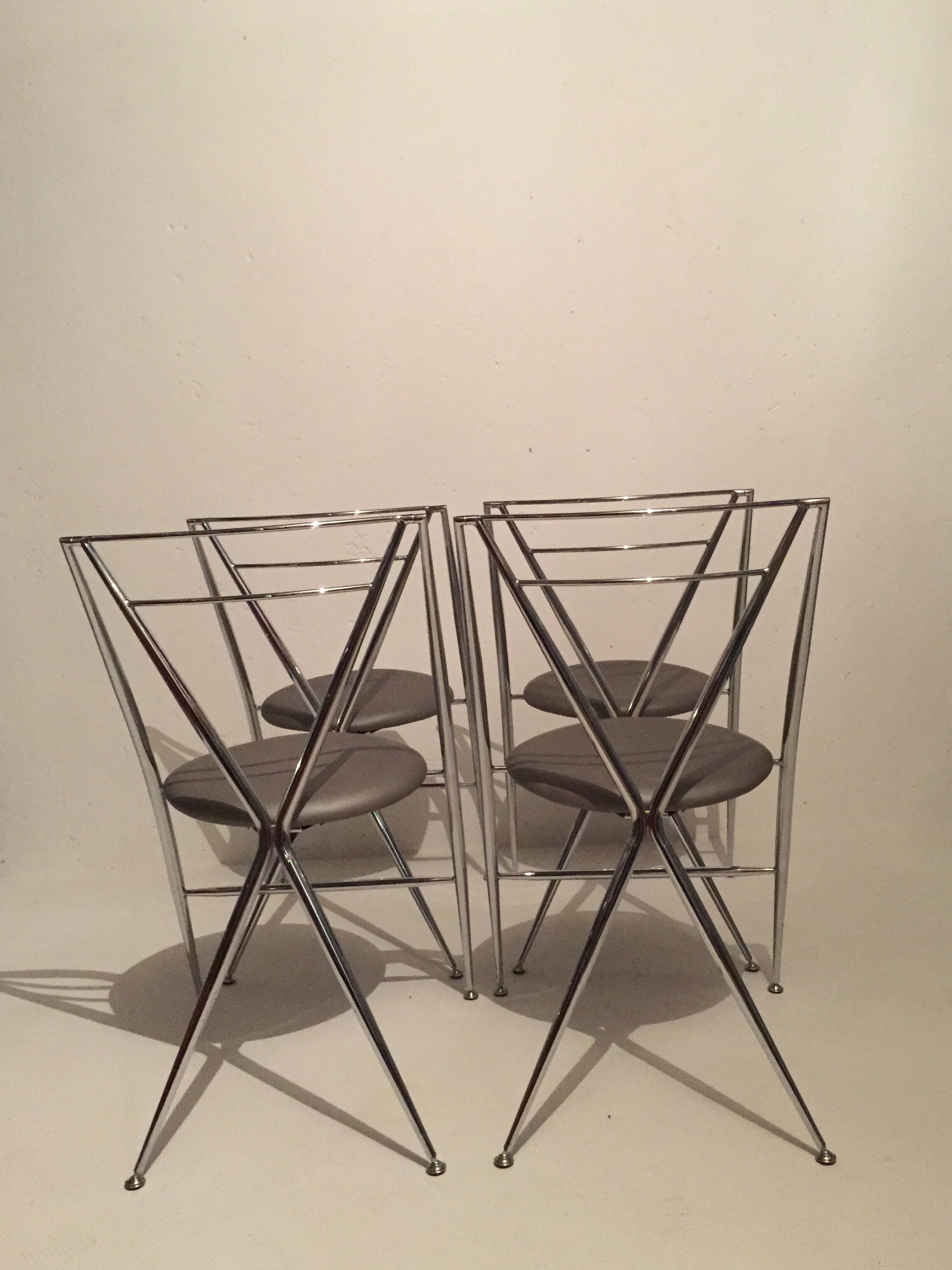 Yamakado, 4 Cinderella folding chairs, design 1987