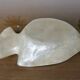 Vide poche poisson en nacre blanche 1980
